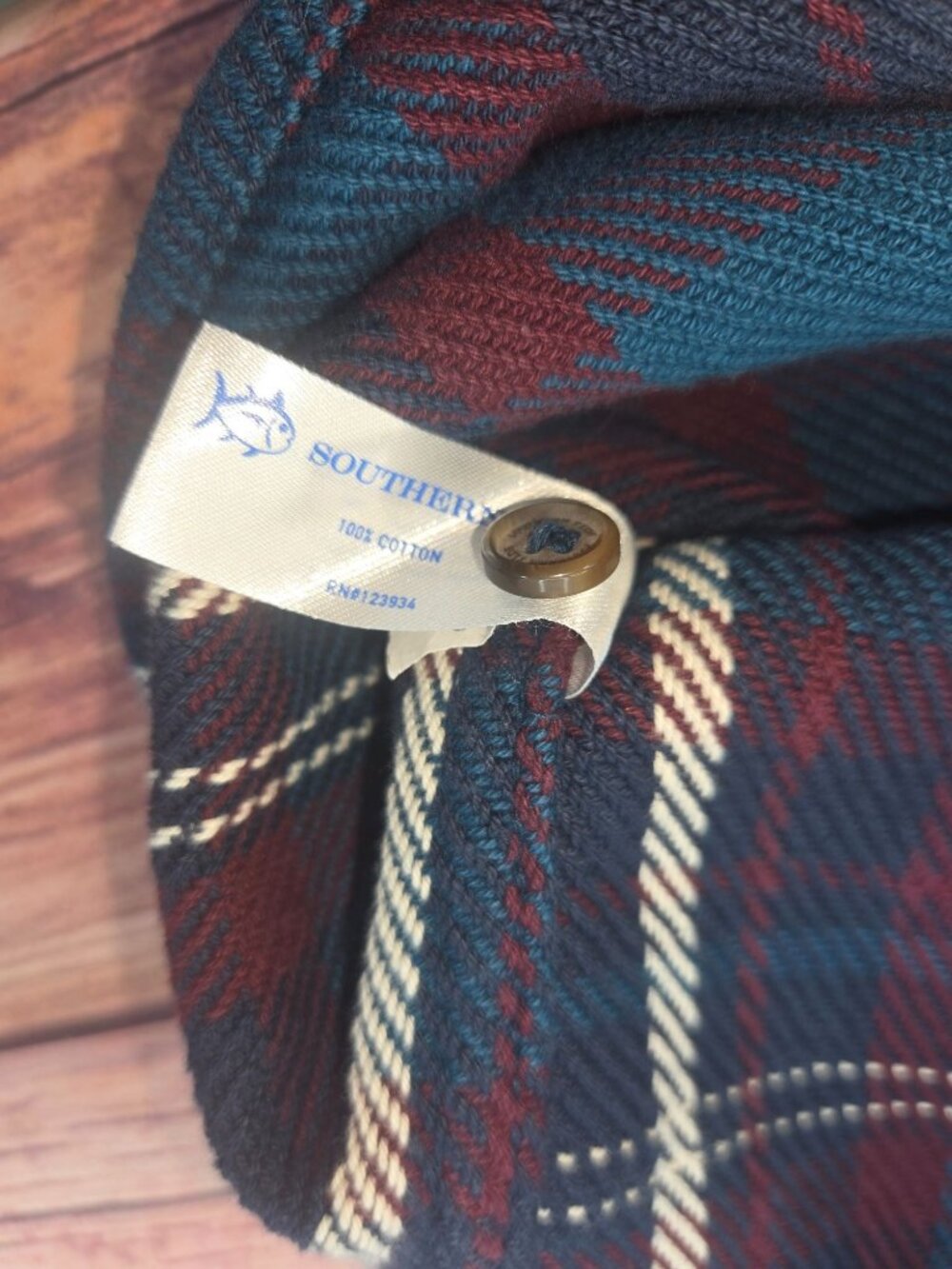 Southern Tide Mens Plaid Flannel Shirt Jacket Small - Picture 6 of 8